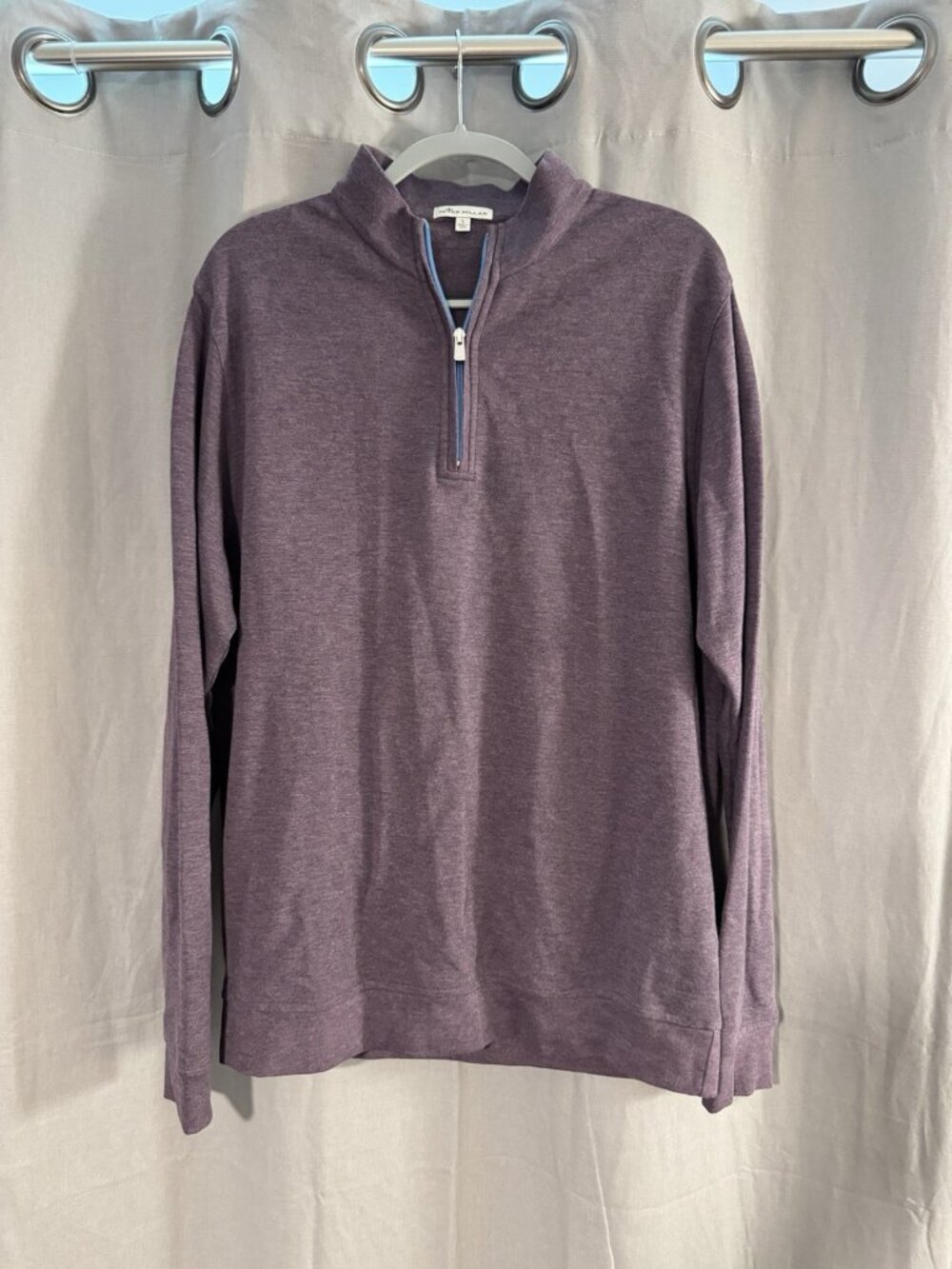 Peter Millar Quarter-Zip Sweater Men's L Purple
